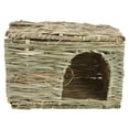 Straw Rabbit Cage Folding Comfortable Pet Straw House Rabbit Hutch