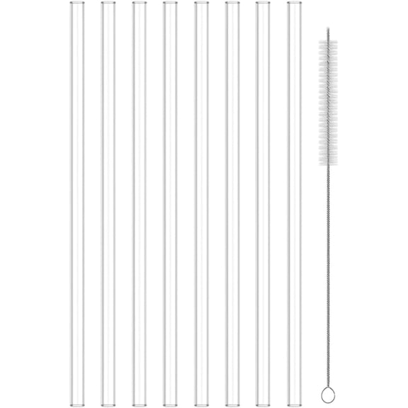 Straw Replacement Compaitble with TAL 40oz Stainless Steel Tumbler,Tritan Replacement for TAL Straw Lids,8 Reusable + 1 Cleaning Brush.