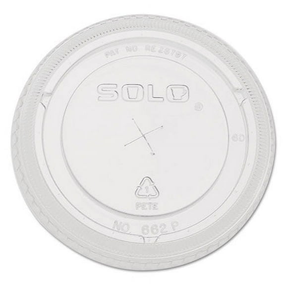 Straw-Slot Cold Cup Lids, Fits 9 Oz To 20 Oz Cups, Clear, 100/pack | Bundle of 10 Packs