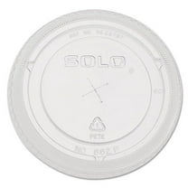 Straw-Slot Cold Cup Lids, Fits 9 Oz To 20 Oz Cups, Clear, 100/pack | Bundle of 2 Packs