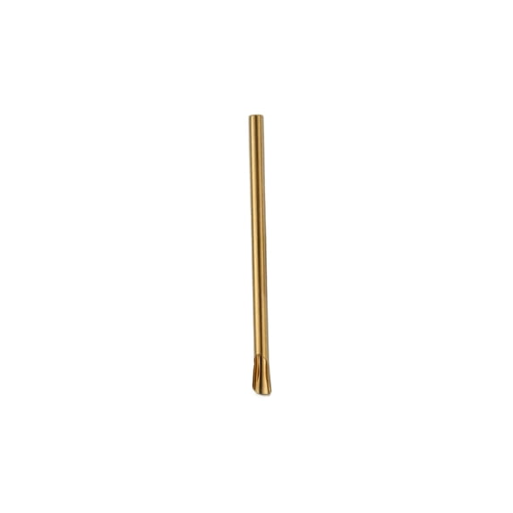 Straw Spoon, 304 Stainless Steel Reusable Boba Tea Straw and Stirrer, Colorful Metal Drinking Straws for Smoothies and Milkshakes, 2-in-1 Design, Gold