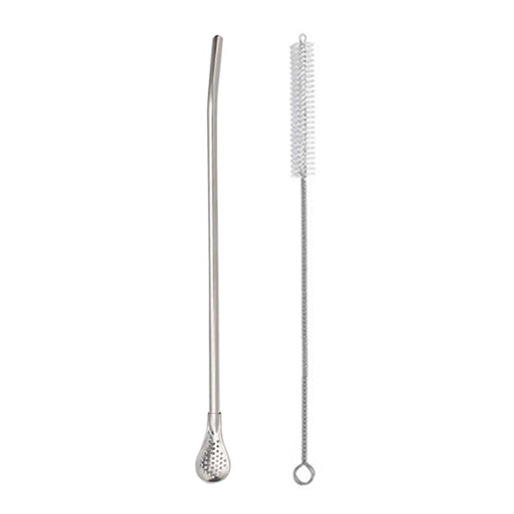 Straw Spoon|Strainer Stirrer Filtered Spoon Straw Drinking Filter Straws|Stainless Steel Multifuncti