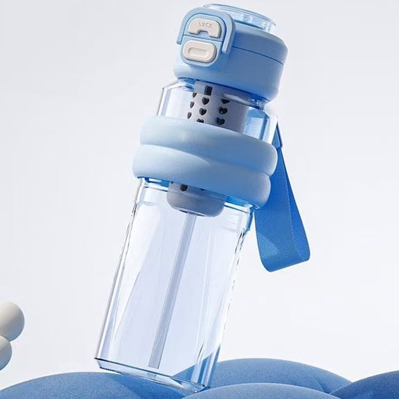 Straw Sports Water Bottle, Large Capacity 24Oz - With Straw Lid, Easy To Clean - For Athletes, Gym Enthusiasts, Outdoor Hiking, Travel, Office, School, S, Teenagers, Daily