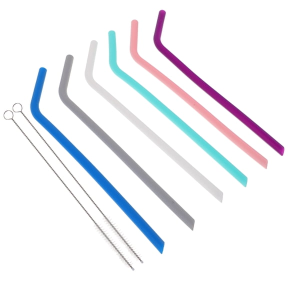 Straw Straws Reuseable Reusable Silicone Milk Cute Short Metal Drinking Sucking Pipe Wine