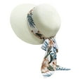 thumbnail image 1 of Straw Sun Hat For Women Foldable Floppy Straw Hat Wide Brim Summer Beach Hat With Bow Sun Hats For Women Outdoor Travel Holiday UPF 50+ Lightweight Summer Hat, 1 of 3