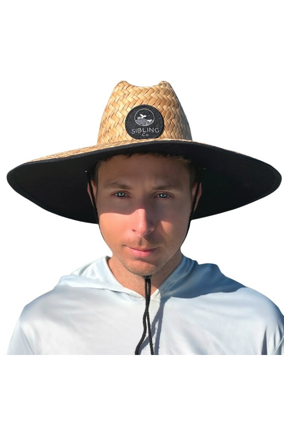 Straw Sun Hat for Men and Women - Wide Brim for Sun Protection Great for Fishing, Lifeguards, Beach, Summer and Gardening