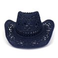 thumbnail image 1 of Straw Sun Hat for Women - Western Style Cowgirl Ranch Cowboy Hat, 1 of 13