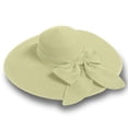 thumbnail image 1 of Straw Sun Summer Hat for Women, Female Wide Brim UPF 50+ UV Protection Bowknot Cap, Stylish Braid Visor, Ladies Foldable Roll Up Packable Floppy Beach Hat with Windproof Chin Strap,, 1 of 5