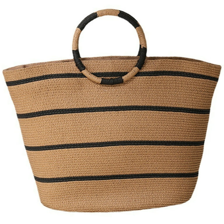 Straw Tote Bags for Women Straw Tote Summer Bag for Beach Straw