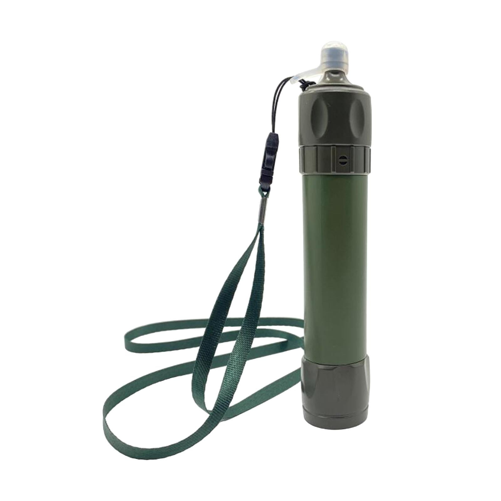 Straw Water Filter, Survival Filtration Portable Gear, Preparedness, Supply for Drinking Hiking Camping Travel Family