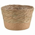 thumbnail image 1 of Straw Weaving Flower Plant Pot Wicker Basket Rattan Flowerpot Storage Handmade Woven Planter M, 1 of 9