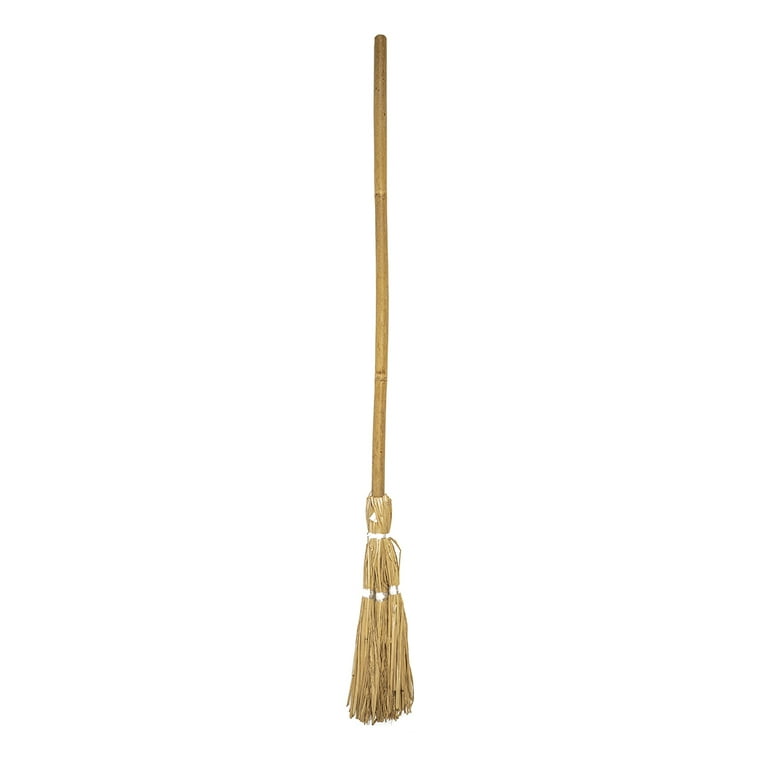 Witch Wizard Straw Broom Stick Prop Broomstick Halloween Decor Costume Accessory Witch Wizard Straw Broom Stick Prop Broomstick Halloween Decor Costume Accessory