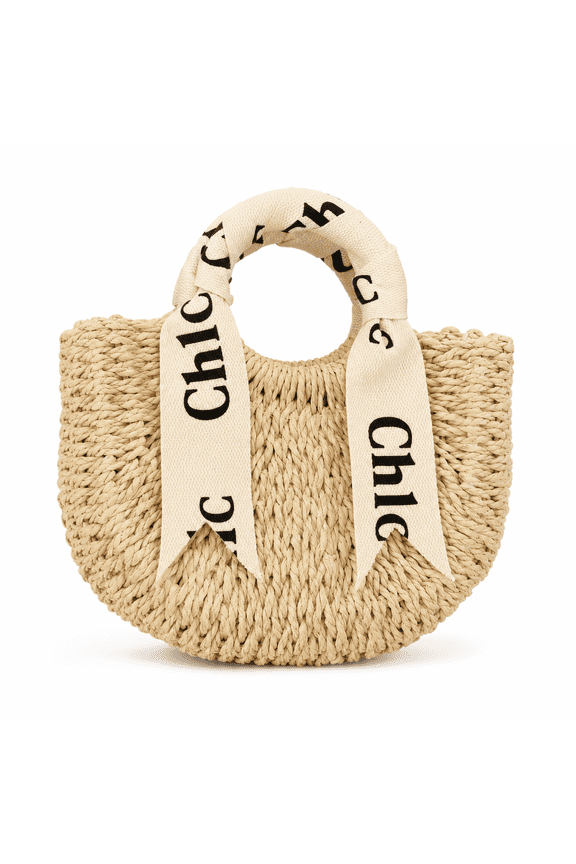 Straw Woven Tote Bag for Women, Basket Summer Beach Handbag with Reinforced Top Handles, Lightweight Crochet Shoulder Crossbody Purse for Casual Daily Wear and Resort Vacation