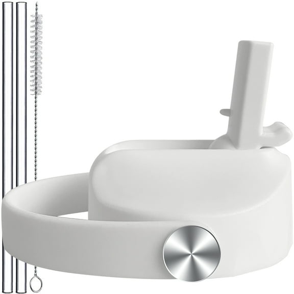 Straw lid for Hydro flask Wide Mouth, Straw Lid Flexible Handle Fits Hydro Flask 32 40 oz, Lids with Straw for Hydro flask Wide Mouth 32 oz 40 oz, Replacement Sports Cap Top Wide Mouth