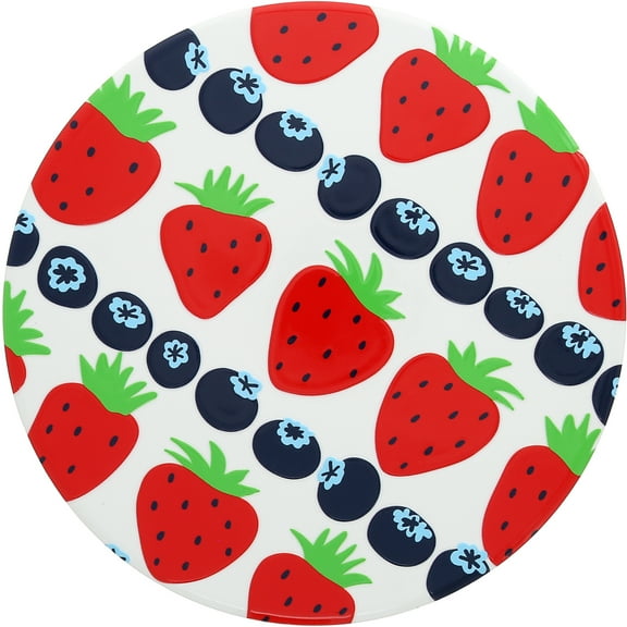 Pavilion Gift Company - Strawberries - 7.75" Ceramic Trivet