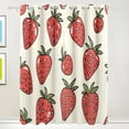 thumbnail image 1 of Strawberries Black Out Curtains 72 Inch Length Curtains for Sliding Glass Doors Bedroom Living Room 2 Pack, 1 of 6