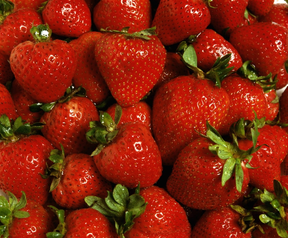 Strawberries Canvas Art - David Chapman  Design Pics (32 x 26)