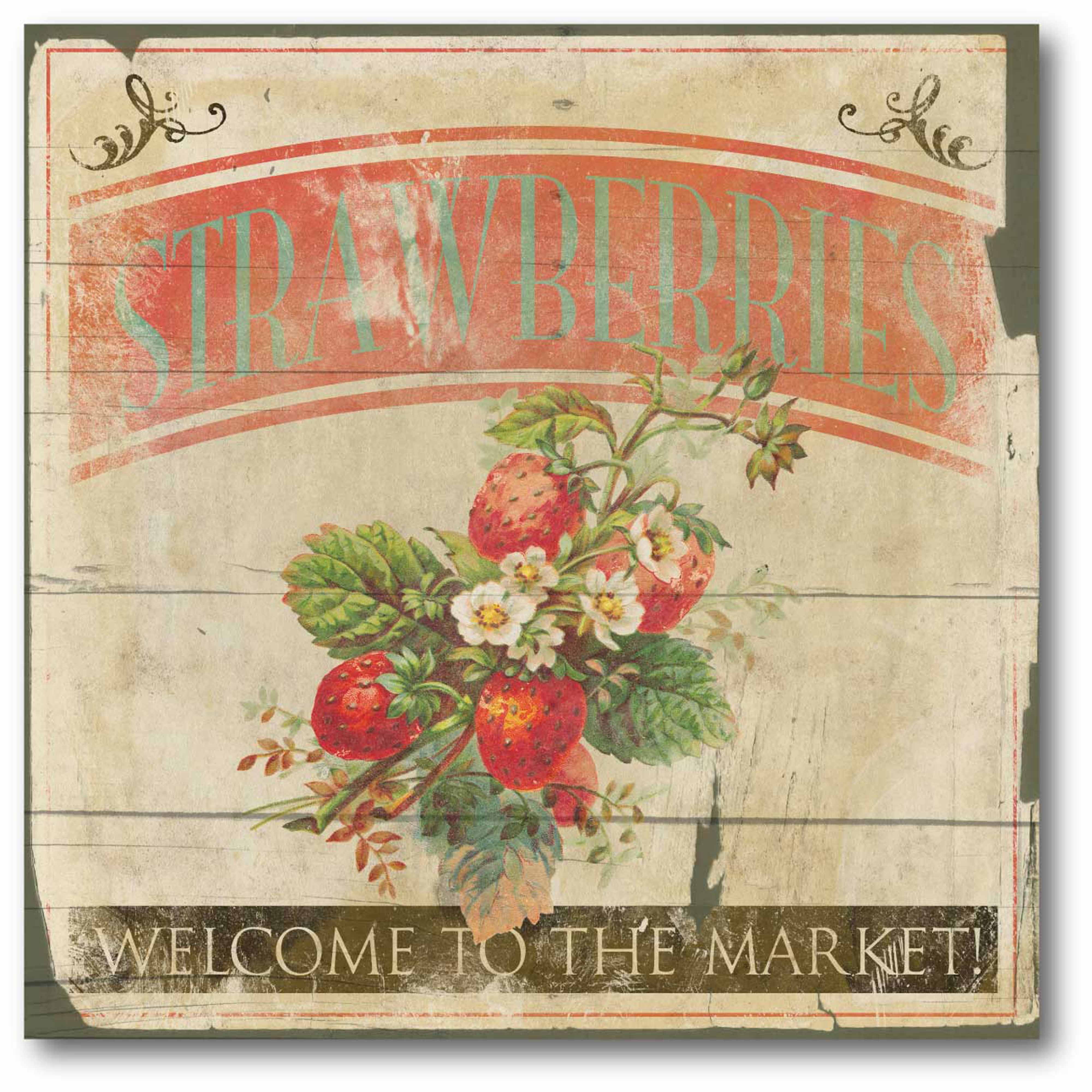 Strawberries Gallery-Wrapped Canvas Wall Art, 16x16