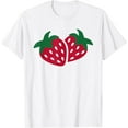 thumbnail image 1 of Strawberries T-ShirtStrawberry store100% pure cotton white short-sleeved T-shirts for men and women, 1 of 4