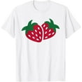 thumbnail image 1 of Strawberries T-ShirtStrawberry storeMen's and women's pure cotton short-sleeved shirts, 1 of 7