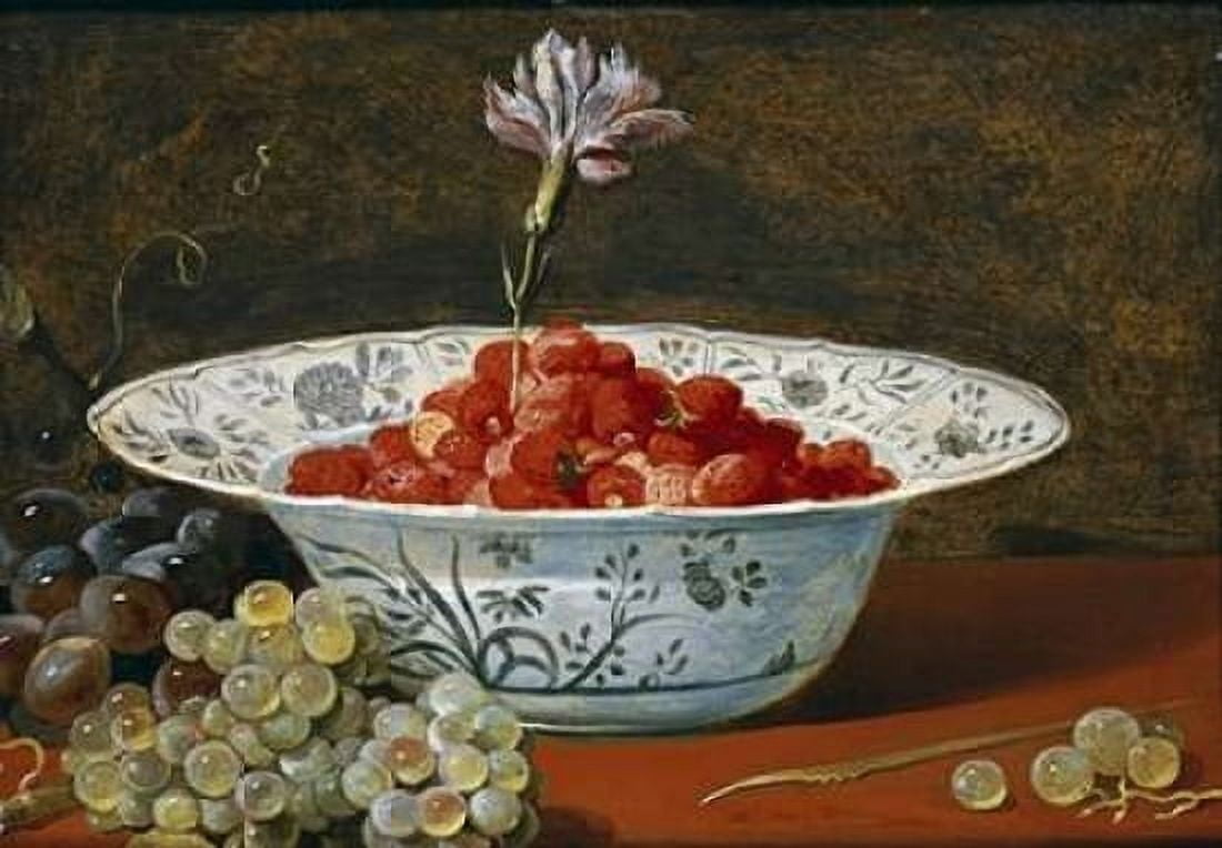 Strawberries With a Carnation Canvas Art - Frans Snyders (20 x 28)