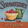 thumbnail image 1 of Strawberries and Cream Poster Print by Gregory Gorham (12 x 12), 1 of 2