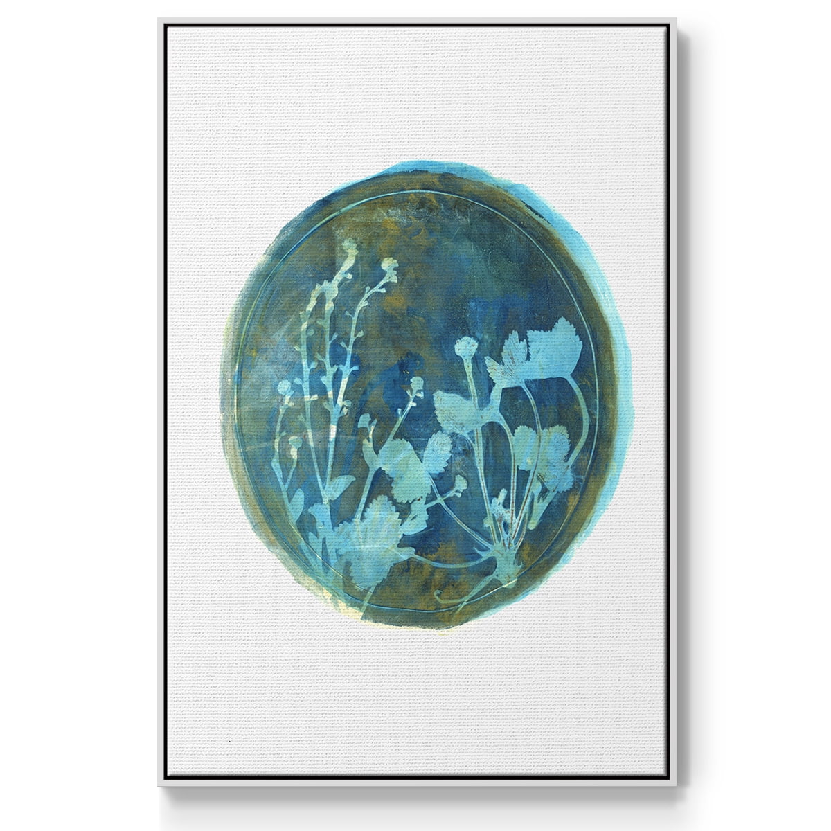 Strawberries and Forg I Framed Premium Gallery Wrapped Canvas - Ready to Hang - 27 x 41 - White Floating Frame