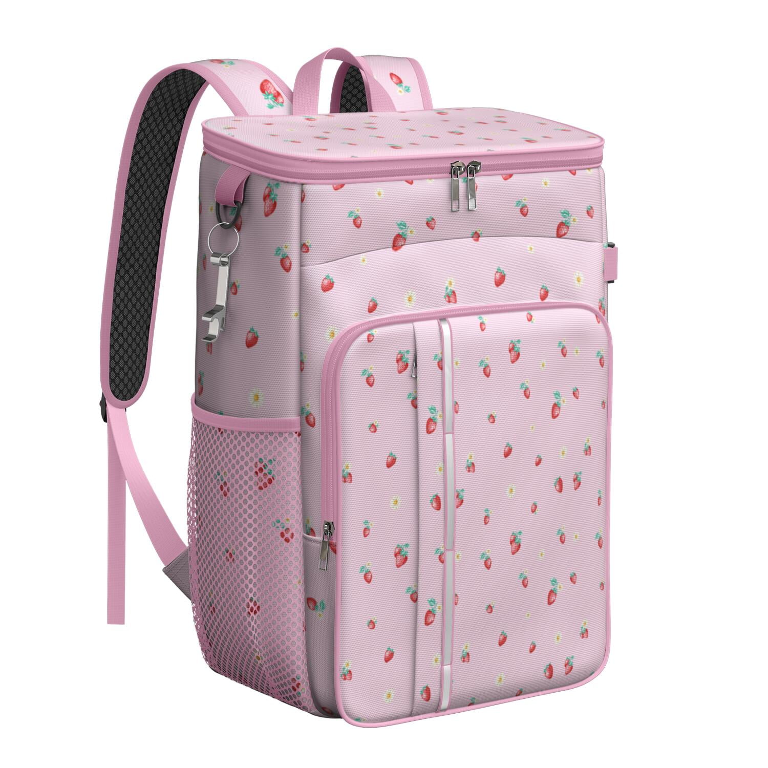Strawberries and Summer Cooler Bag, Insulated Leakproof 
