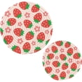 thumbnail image 1 of Strawberry 2 Pack Pot Holders Trivets, Heat Resistant Hot Pads for Kitchen Table Decoration Trivets for Hot Dishes/Pot/Bowl/Teapot/Hot Pot Holders, 7" + 9.45", 1 of 7