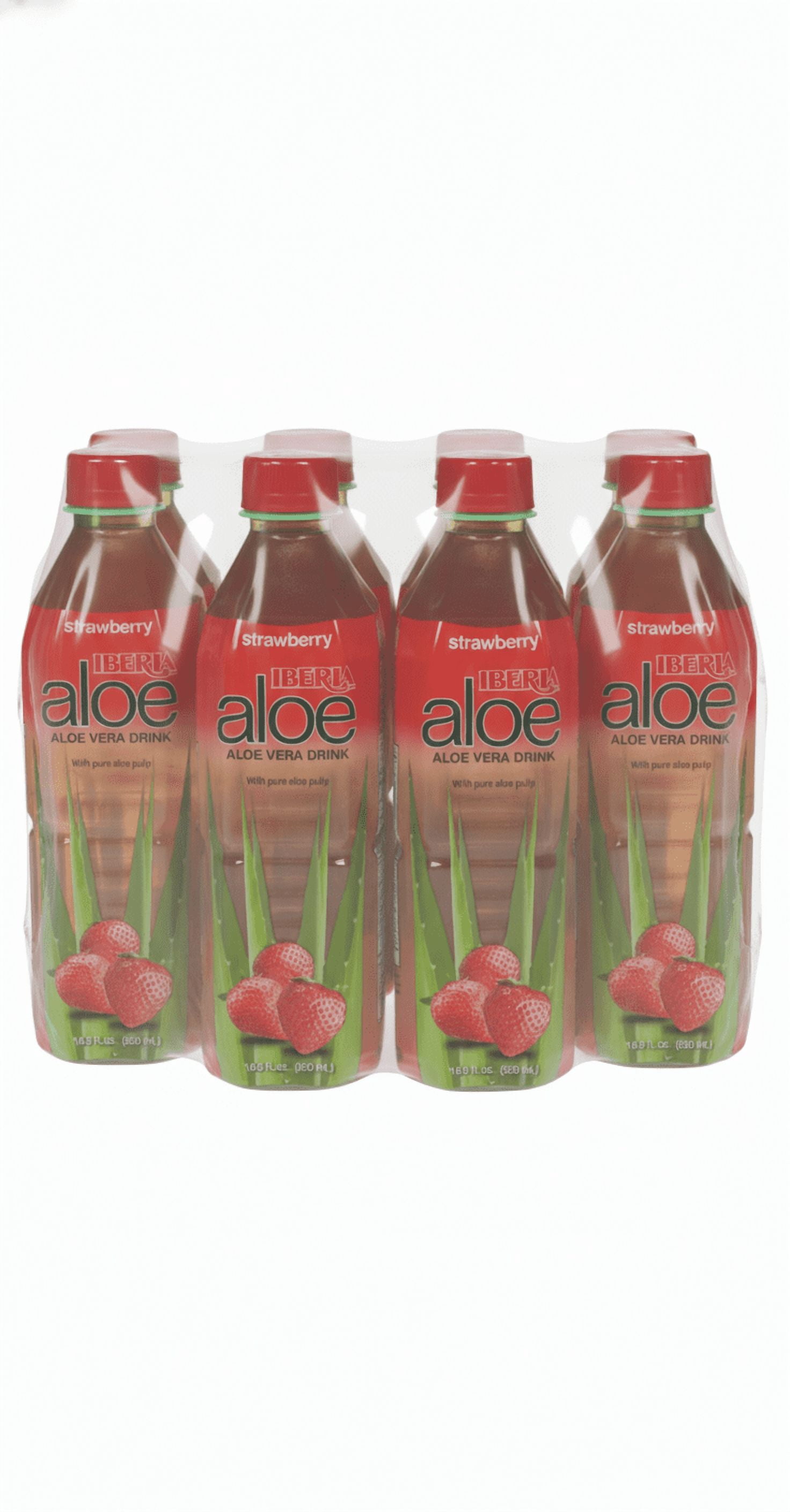 Strawberry Aloe Vera Juice, 16.9 fl oz - Walmart.com