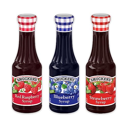 Strawberry, And Blueberry Fruit Syrups, 12 Ounce (Pack Of 3) Variety