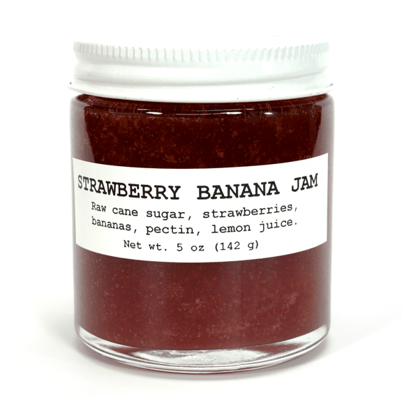 Strawberry Banana Jam, 5 oz Jar - Pie, Smoothie & Cheesecake Flavor by Smoke Camp Crafts