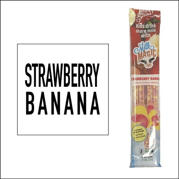 Strawberry Banana Milk Magic Straw