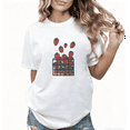 thumbnail image 1 of Strawberry Basket Print Tshirt Graphic Tees White Shirts Spring Fruit Style S-5XL Tops, 1 of 5