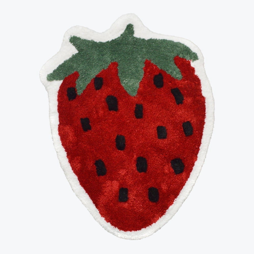 Strawberry Shaped Bath Mat
