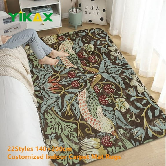 Strawberry Bathroom Welcome Door Mat Entrance Retro Multiple Choice Living Room Kitchen Floor Rug Non-Slip Hotel Decor Carpet