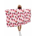 thumbnail image 1 of Strawberry Beach Towels Oversized Super Absorbent, Pink Spring Summer Rustic Floral Fruit Lightweight Bath Towel Quick Dry Sets For Bathroom/Pool/Rv Camping/Beach Play/Gym Room/Picnic 31"x62", 1 of 8