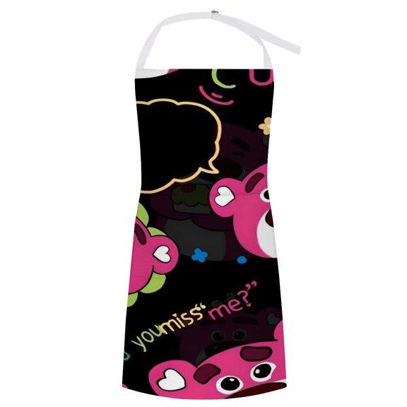 Strawberry Bear Pattern Apron Fashionable And Durable The Focus Of Gatherings The New Favorite In The Kitchen Showcasing Personal Taste