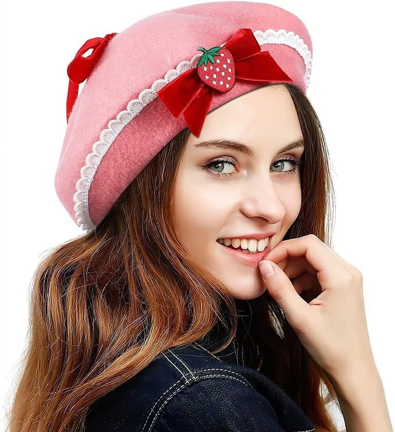 strawberry westernニット帽Knit Beret Beanie Strawberry Western Knit Beret Beanie | Urban Outfitters