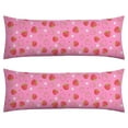 thumbnail image 1 of Strawberry Body Pillow Cover - Soft & Breathable, Hidden Zipper, 20"x54", Kawaii Strawberry & Floral Print - Perfect Gift for Strawberry Lovers, Side Sleepers, Pregnancy Support & Sweet Home Decor, 1 of 7
