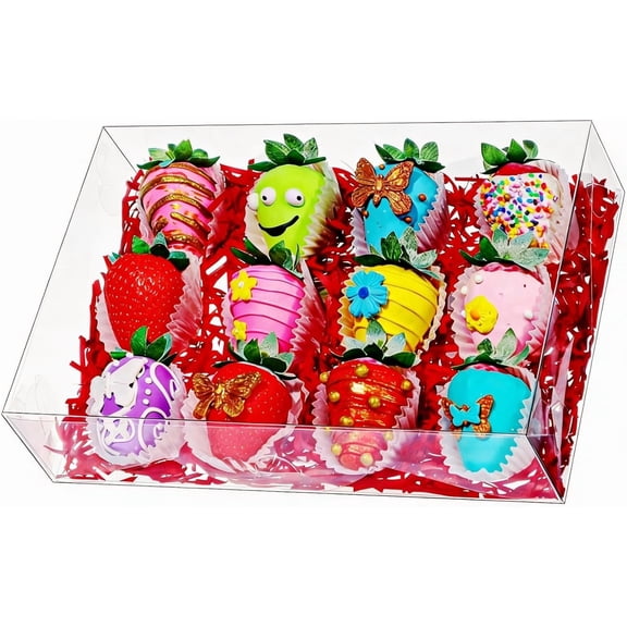 Strawberry Box - Biscuit, Macaron, and Snack Party Gift Box
