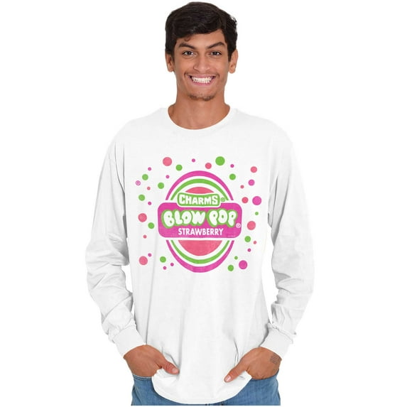 Strawberry Bubblegum Blow Pop Long Sleeve TShirt Men Women Brisco Brands M