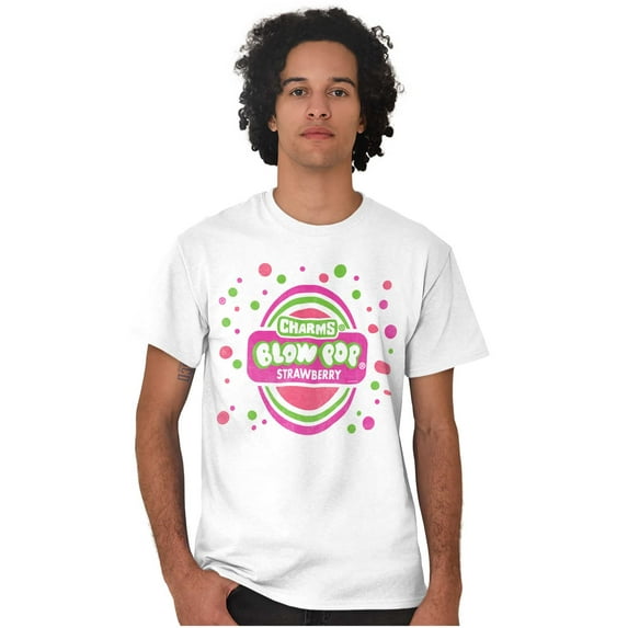 Strawberry Bubblegum Blow Pop Men's Graphic T Shirt Tees Brisco Brands S