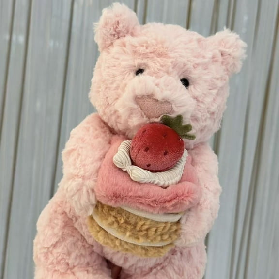Strawberry Cake Bear - Sweet Christmas Toy, Delicious-Themed Gift & Cute Holiday Decor