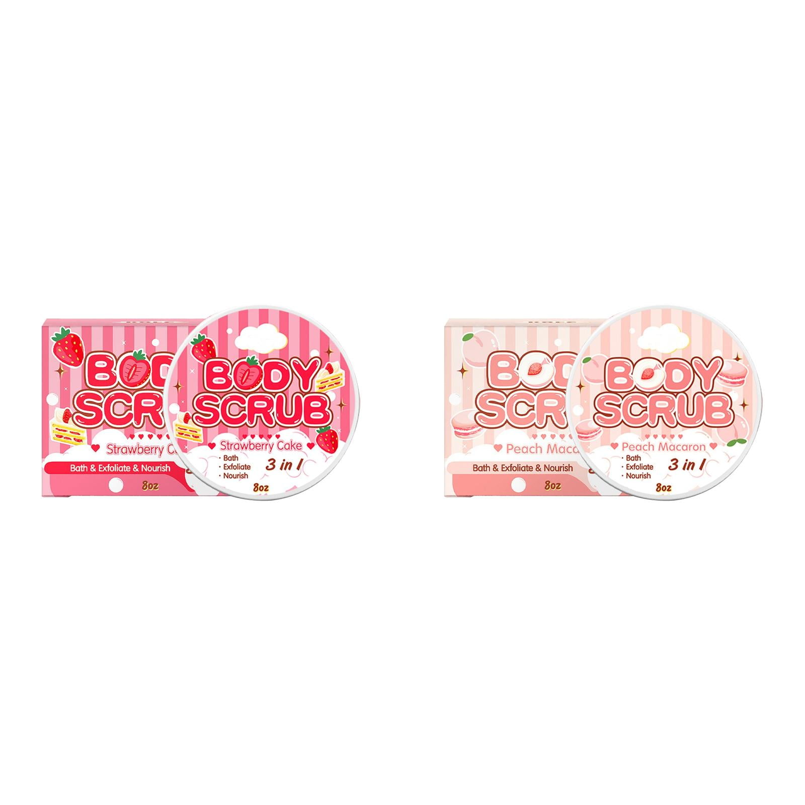 Strawberry Cake Body Scrub Deep Cleansing Nourishes Fragrance