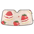 thumbnail image 1 of Strawberry Cake Car Windshield Sun Shade Reflector Sunshade Foldable for Front Keeps Vehicle Cool, 1 of 8