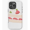 thumbnail image 1 of Strawberry Cake Cat Cute Dessert Phone Case for iPhone 16 15 14 13 12 11 Pro Max, 1 of 2
