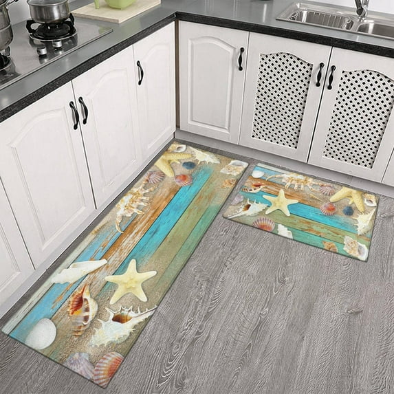 Strawberry Cat Kitchen Mats Set 2 Piece Pink Strawberry cat Decorative Rugs for Kitchen Low-Profile Strawberry Cat Floor Mats Decorations for Home Kitchen (17x48+17x24 Cute CAT Kitchen Rug)