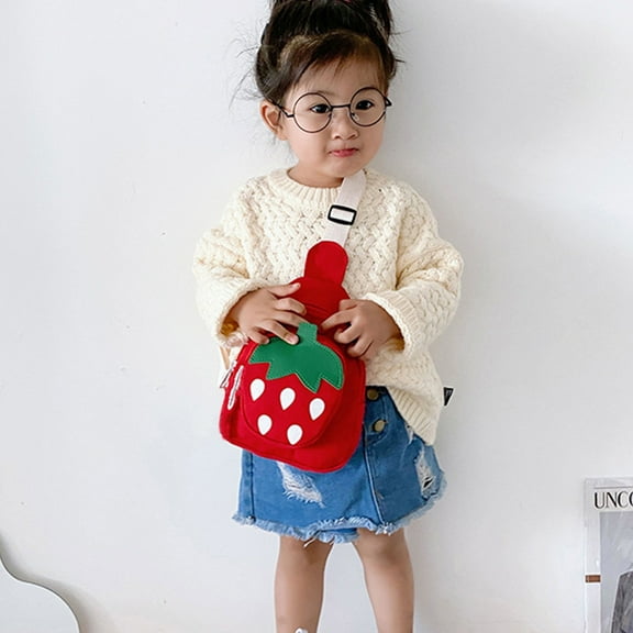Strawberry Chest Bag Crossbody Bag Purse Ages 3-11