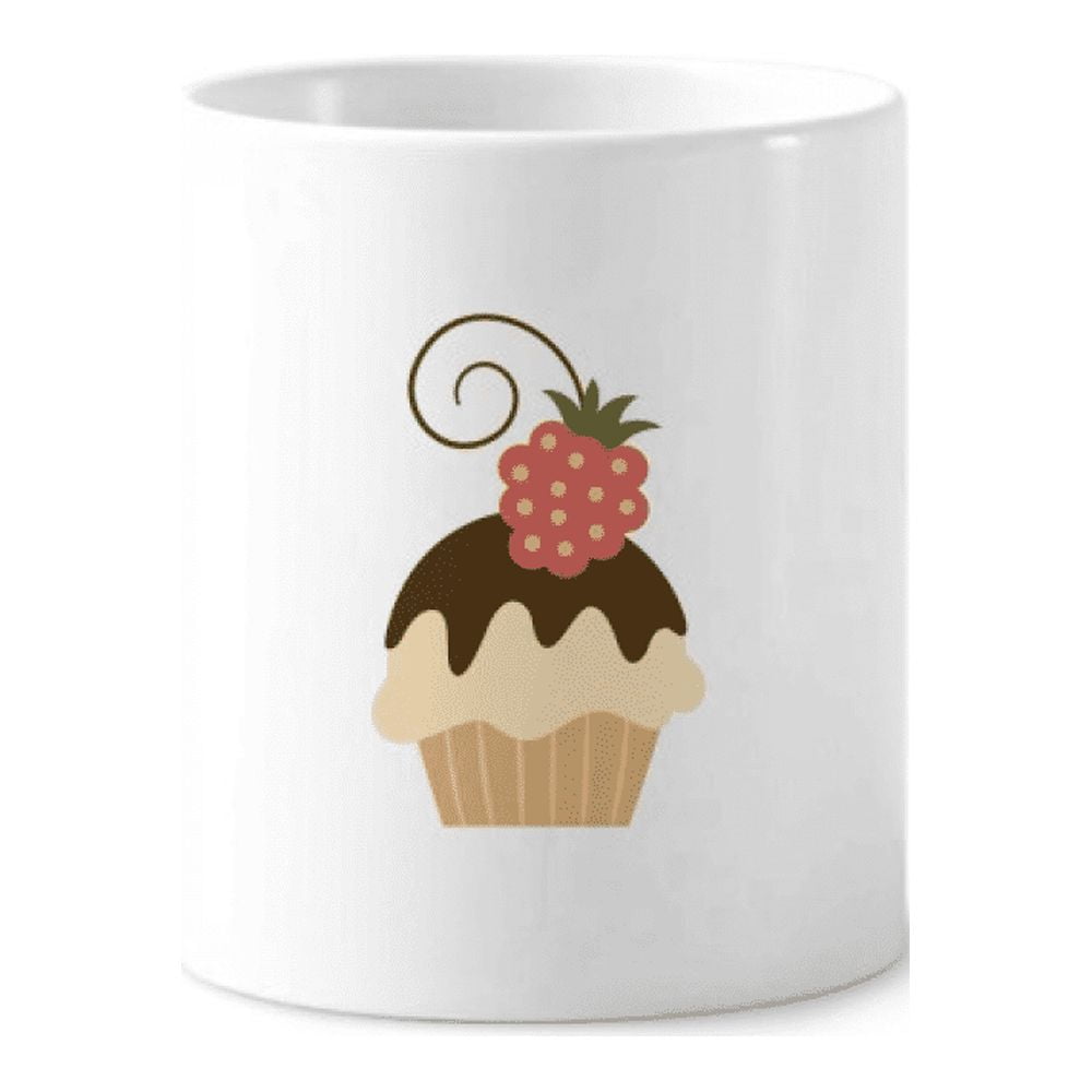 Strawberry Chocolate Sweet Ice Toothbrush Pen Holder Mug Cerac Stand